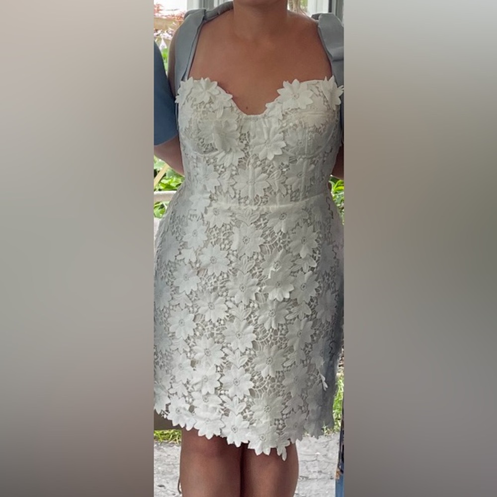 White floral dress by WATTERS